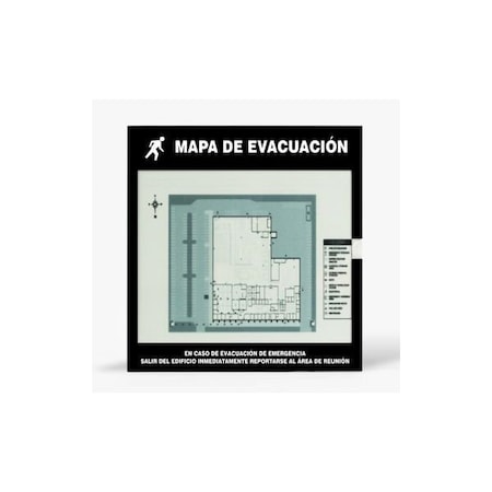Accuform EMERGENCY EVACUATION SIGNS MAP SHDTA235 SHDTA235